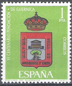 1721 VI Centenario de la fundación de Guernica.Escudo