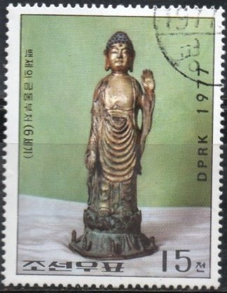 Reliquias Culturales: Buda d' Oro y cobre Dinastía Koguryo