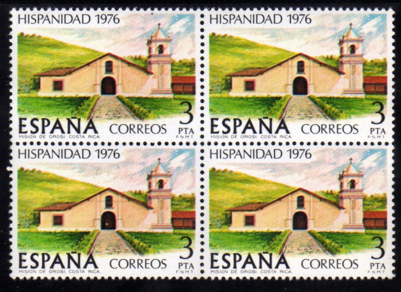 1976 B4 Hispanidad Costa Rica: Mision de Orosi Edifil 2373