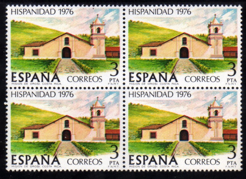 1976 B4 Hispanidad Costa Rica: Mision de Orosi Edifil 2373