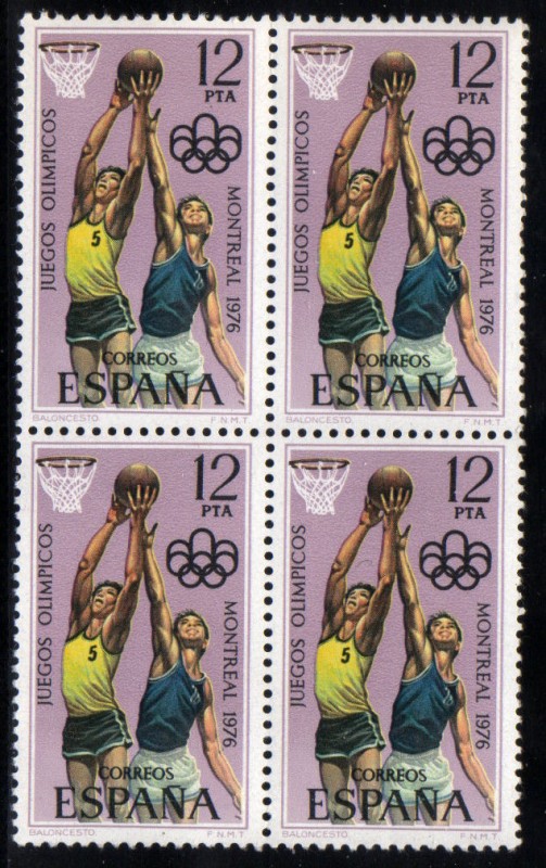 1976 B4 Olimpiada de Montreal: baloncesto Edifil 2