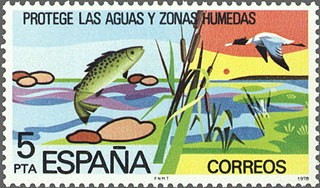 ESPAÑA 1978 2470 Sello Nuevo Proteccion de la Naturaleza Aguas Continentales