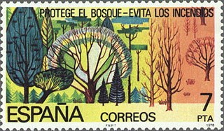 ESPAÑA 1978 2471 Sello Nuevo Proteccion de la Naturaleza Proteccion de los Bosques
