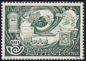 ESPAÑA 1978 2480 Sello Nuevo Día del Sello. Correos