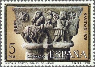 ESPAÑA 1978 2491 Sello Nuevo Navidad Huida a Egipto