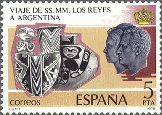 ESPAÑA 1978 2495 Sello Nuevo Viaje  de SS. MM. los Reyes a Hispanoamérica Ceramica Calchaqui