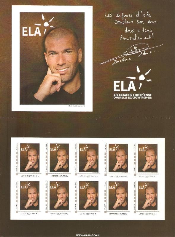 Zidane, ELA, Asociación europea contra la leucemia (ELA)