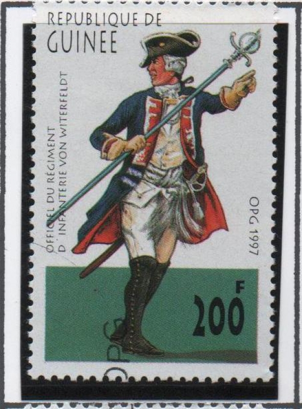 Antigos uniformes Alemanes: Ofc.Reg. d' Von Witerfeldt
