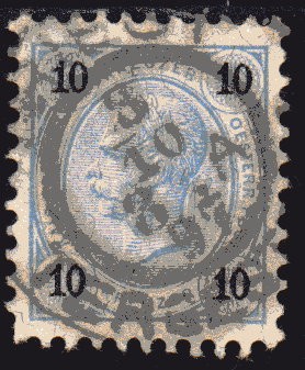 1890 Kaiser, valor sello en Kreuzer