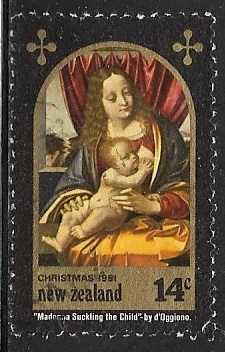 Navidad 1981 - Madonna amamantando al Niño