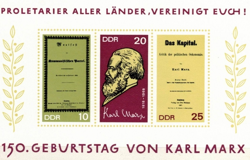150º aniversario del nacimiento de Karl Marx.