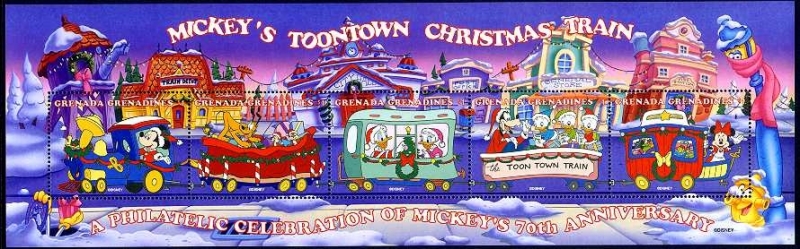 1998, Mickey's Toontown Christmas Train m / s