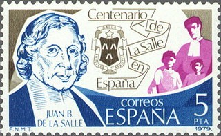 ESPAÑA 1979 2511 Sello Nuevo Centenario de La Salle. Juan Bautista de La Salle