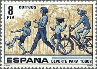 ESPAÑA 1979 2517 Sello Nuevo Deporte para todos