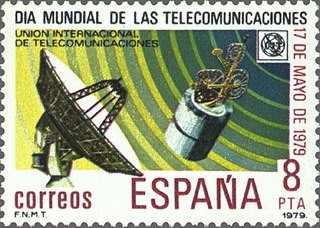 ESPAÑA 1979 2523 Sello Nuevo Dia Mundial de la Telecomunicaciones Satelite y Estacion Terrestre