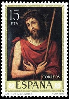 ESPAÑA 1979 2539 Sello Nuevo Día del Sello. Juan de Juanes IV Cent. de su Muerte Ecce-Homo