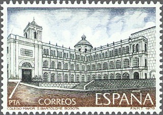 ESPAÑA 1979 2544 Sello Nuevo América-España Colegio Mayor de San Bartolomé, Bogotá