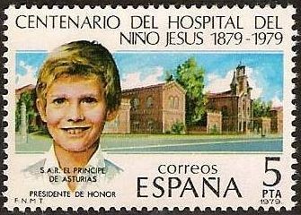 ESPAÑA 1979 2548 Sello Nuevo Centenario del Hospital del Niño Jesus Principe de Asturias