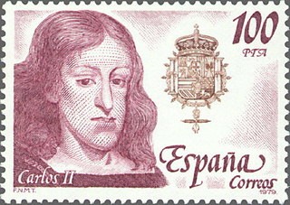 ESPAÑA 1979 2556 Sello Nuevo Reyes de España. Casa de Austria Carlos II