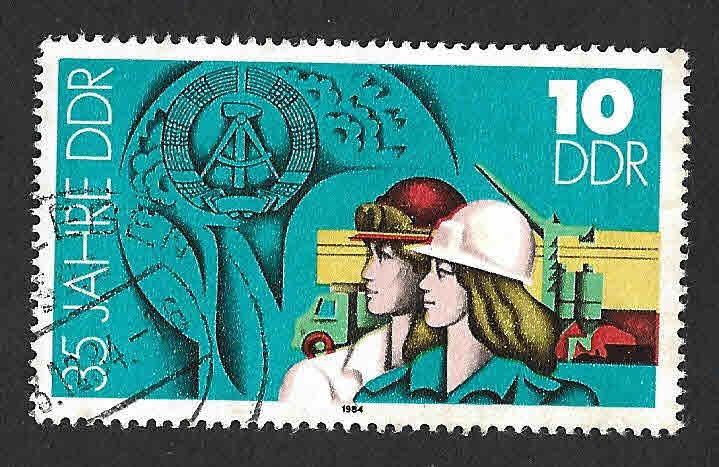 2438 - XXXV Aniversario de la República (DDR)