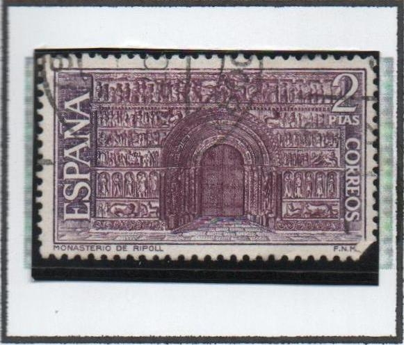 Monasterio d' Santa María d' Ripoll : Portada romanica