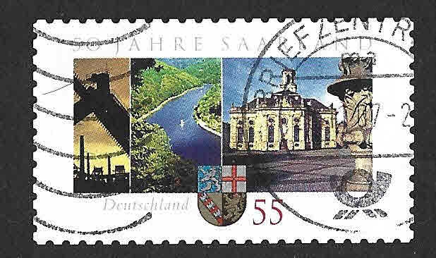 2428 - L Aniversario de la Admisión de Saarland en la República Federal