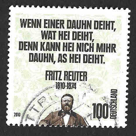 2600 - Bicentenario del Nacimiento de Fritz Reuter