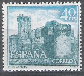 1740 Castillos de España. La Mota, Medina del campo. Valladolid.