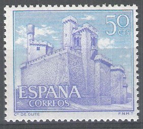 1741 Castillos de España. Olite, Navarra.