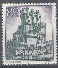 1743 Castillos de España. Butrón, Vizcaya.
