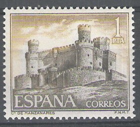 1744 Castillos de España. Manzanares el Real, Madrid.