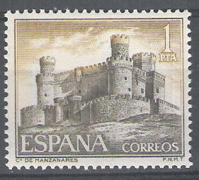 1744 Castillos de España. Manzanares el Real, Madrid.