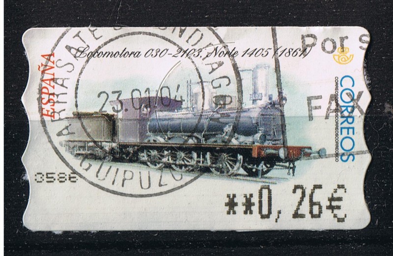 Locomotora  030 - 2103.  Norte 1405  año 1861