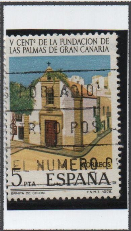 C Centenario d' l' Palmas d' G. Canarias. Ermita d' Colon