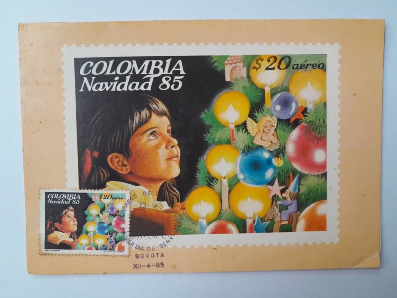 Colombia-Navidad 85 - Correo Primer Día de Servicio, XII-4-85