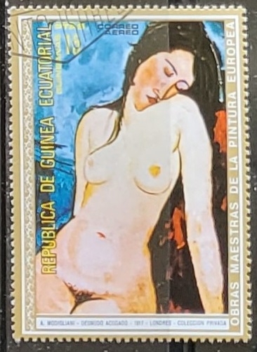 A. Modigliani : Desnudo acodado