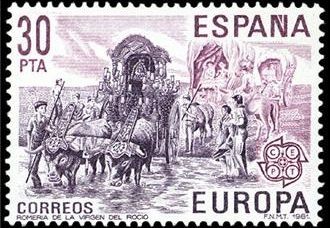 España 1981 2616 Sello ** Europa-CEPT. Romeria del Rocio Yvert2244 Scott2237