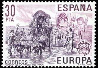 España 1981 2616 Sello ** Europa-CEPT. Romeria del Rocio Yvert2244 Scott2237