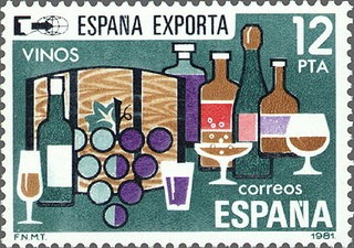 ESPAÑA 1981 2627 Sello Nuevo España Exporta Vinos Yvert2255 Scott2248