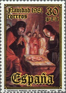 ESPAÑA 1981 2634 Sello Nuevo Navidad Nacimiento de Juan de Flandes Yvert2267 Scott2254