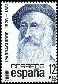 ESPAÑA 1981 2643 Sello Nuevo Centenarios Personajes José Maria Iparraguirre (1820-1881) Yvert2271 Sc