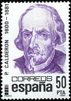 ESPAÑA 1982 2648 Sello Nuevo Centenario Calderon de la Barca Yvert2276 Michel2536