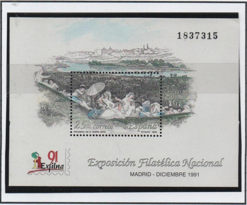 Exposición Filatélica Nacional; Pradera d' San Isidro
