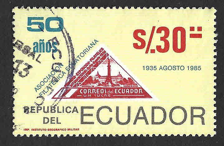 1088 - L Años de la Asociación Filatélica Ecuatoriana