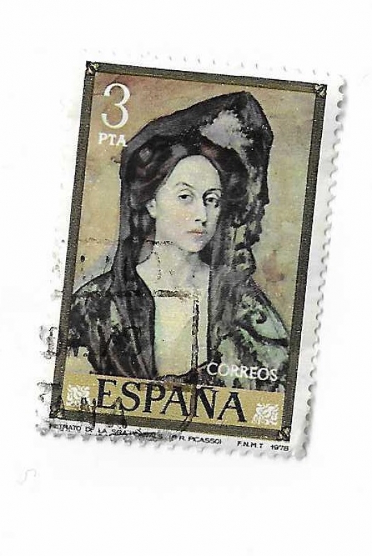 Edifil 2481. Pablo Ruiz Picasso. Retrato de la Señora de Canals