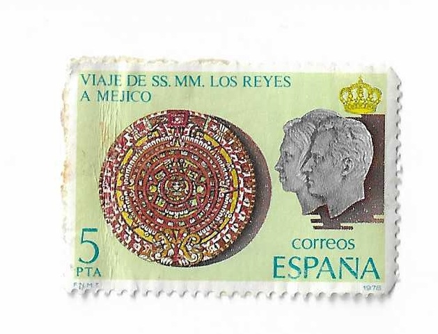 Edifil 2493. Viaje de los Reyes a Méjico