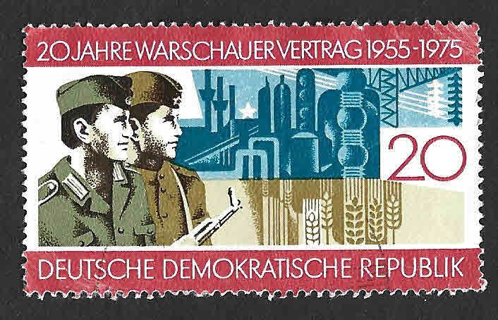 1638 - XX Aniversario de la Firma del Tratado de Varsovia (DDR)