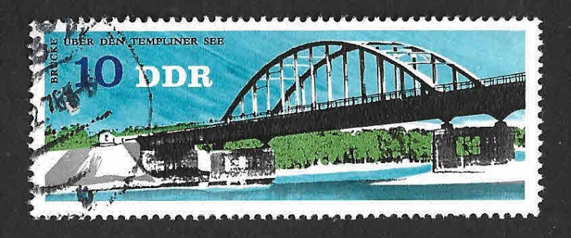 1757 - Puente del lago Templin (DDR)