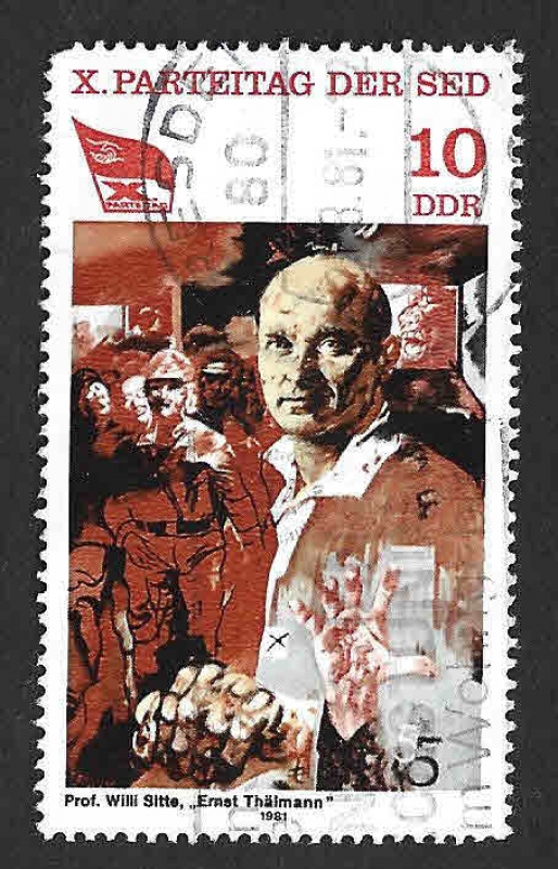 2172 - Pintura: Congreso del Partido Comunista (DDR)