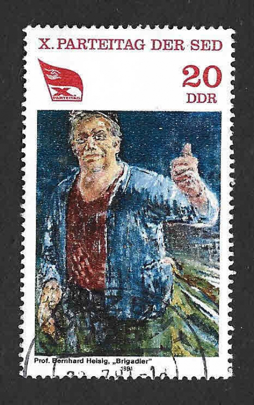 2173 - Pintura: Congreso del Partido Comunista (DDR)